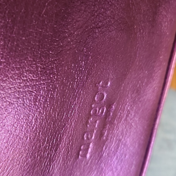 Margot Custom Purple Leather Shoulder Bag - Picture 4 of 9